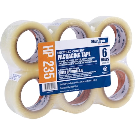 Duck DUC242763 48 mm x 100 m Pink & Clear Packaging HP235 Tape Pack of 6